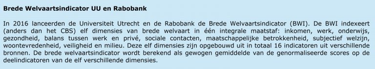 Uitleg Brede Welbvaartsindicator UU en Rabobank